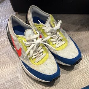 Nike Athletic Shoes - White, Blue, Red, Yellow